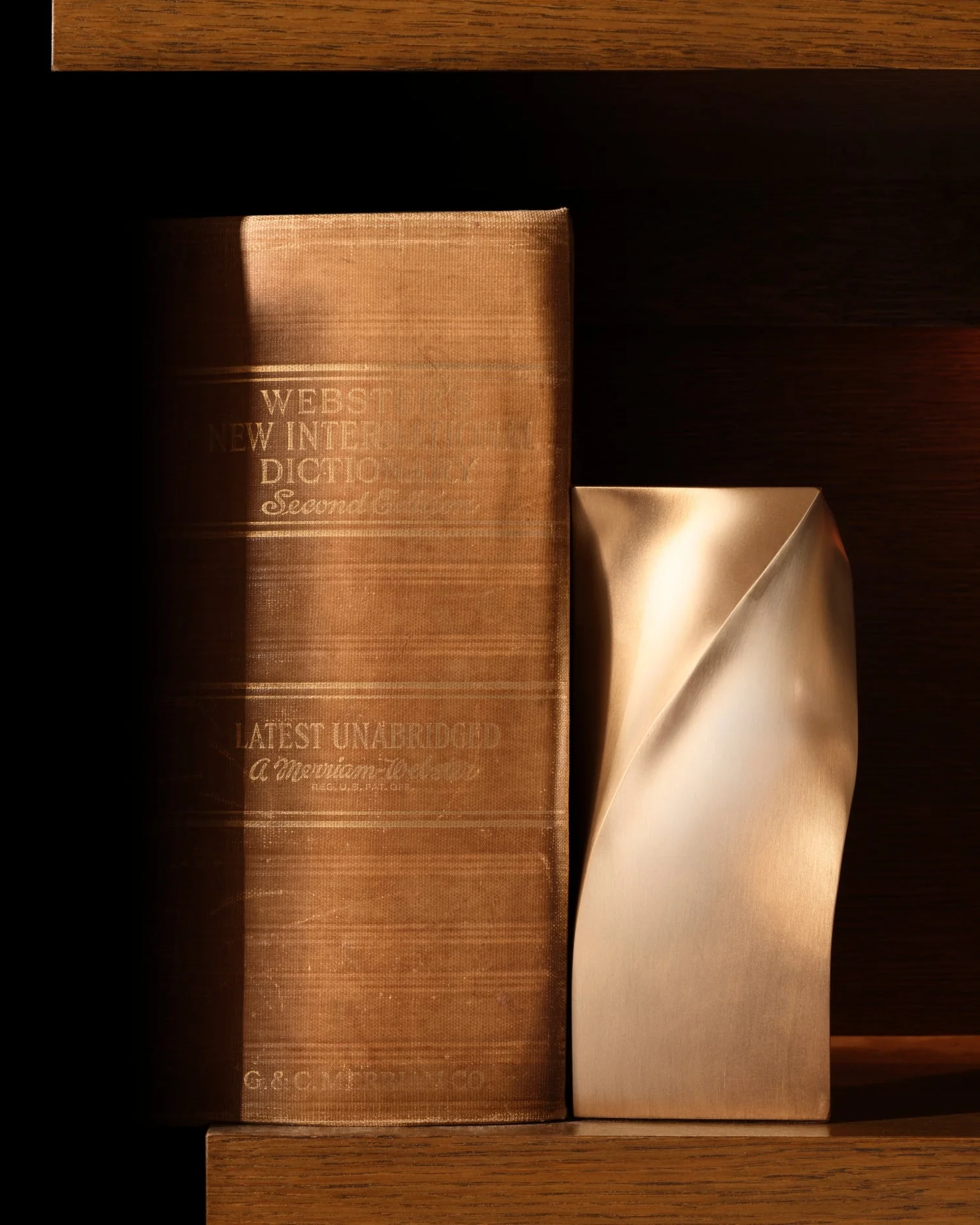 Twist Bookend - Brass - Image 2